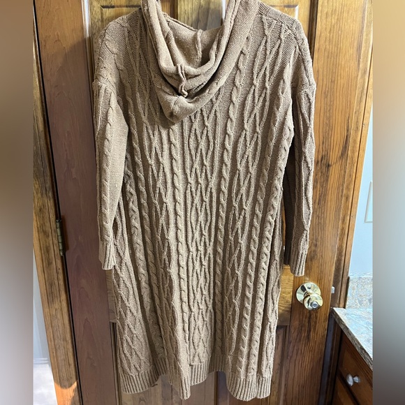 Women’s long sleeve hooded cardigan - Picture 2 of 2